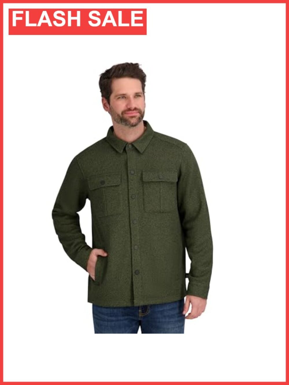 Spyder Men's Core Sweater Fleece Shirt Jacket Shacket
